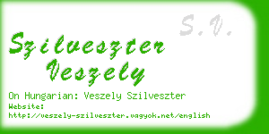 szilveszter veszely business card